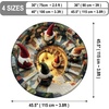 image:imageCustomized Christmas Round Rug 3D Optical Illusion Area Rug Santa Claus Gnome Snowman Rugs Circle Entryway Front Door Washable for Home Decor for Living Room Kids Girls XMAS08Xmas20