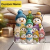 image:imagePersonalized 3D Snowman LED Light Box Christmas Grandma Grandpa Snowman with Kids Name LED Night Light 3D Effect Gift for Grandma Nana Gigi from Granddaughter Grandson on ChristmasSNOWMAN01