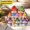 image:imagePersonalized 3D Snowman LED Light Box Christmas Grandma Grandpa Snowman with Kids Name LED Night Light 3D Effect Gift for Grandma Nana Gigi from Granddaughter Grandson on ChristmasSNOWMAN03