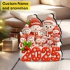 image:imagePersonalized 3D Snowman LED Light Box Christmas Grandma Grandpa Snowman with Kids Name LED Night Light 3D Effect Gift for Grandma Nana Gigi from Granddaughter Grandson on ChristmasSNOWMAN05