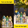 image:imagePersonalized 3D Snowman LED Light Box Christmas Grandma Grandpa Snowman with Kids Name LED Night Light 3D Effect Gift for Grandma Nana Gigi from Granddaughter Grandson on ChristmasSNOWMAN01