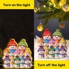image:imagePersonalized 3D Snowman LED Light Box Christmas Grandma Grandpa Snowman with Kids Name LED Night Light 3D Effect Gift for Grandma Nana Gigi from Granddaughter Grandson on ChristmasSNOWMAN03