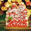 image:imagePersonalized 3D Snowman LED Light Box Christmas Grandma Grandpa Snowman with Kids Name LED Night Light 3D Effect Gift for Grandma Nana Gigi from Granddaughter Grandson on ChristmasSNOWMAN05