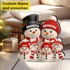 image:imagePersonalized 3D Snowman LED Light Box Christmas Grandma Grandpa Snowman with Kids Name LED Night Light 3D Effect Gift for Grandma Nana Gigi from Granddaughter Grandson on ChristmasSNOWMAN04