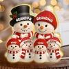image:imagePersonalized 3D Snowman LED Light Box Christmas Grandma Grandpa Snowman with Kids Name LED Night Light 3D Effect Gift for Grandma Nana Gigi from Granddaughter Grandson on ChristmasSNOWMAN04