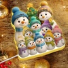 image:imagePersonalized 3D Snowman LED Light Box Christmas Grandma Grandpa Snowman with Kids Name LED Night Light 3D Effect Gift for Grandma Nana Gigi from Granddaughter Grandson on ChristmasSNOWMAN01